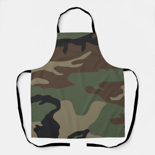 Woodland Military Camouflage Pattern エプロン (正面)
