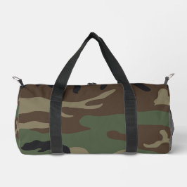 Woodland Military Camouflage Pattern ダッフルバッグ