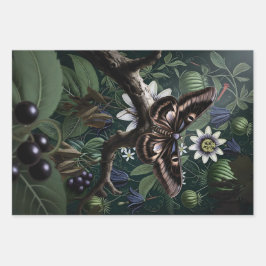  Woodland Moth ラッピングペーパーシート