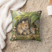 Woodland Mouse Family クッション (ブランケット)