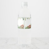 Woodland Mushroom & Fern Baby Shower ペットボトルラベル (裏面)