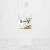 Woodland Mushroom & Fern Baby Shower ペットボトルラベル (正面)