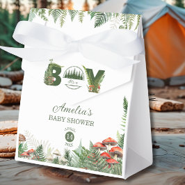 Woodland Mushroom & Fern It’s a Boy Baby Shower フェイバーボックス