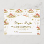 Woodland Mushroom Storybook  Diapper Raffle エンクロージャーカード (正面)