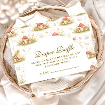 Woodland Mushroom Storybook  Diapper Raffle