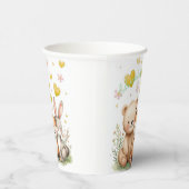 Woodland Neutral Party Pastel Yellow Hearts 紙コップ (右)