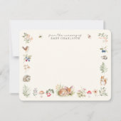 Woodland Nursery Stationery Note Card 案内状 (正面)