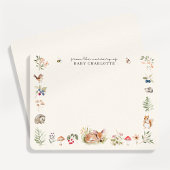 Woodland Nursery Stationery Note Card 案内状