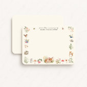 Woodland Nursery Stationery Note Card 案内状