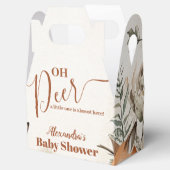 Woodland Oh Deer Theme Baby Shower フェイバーボックス (オープン)