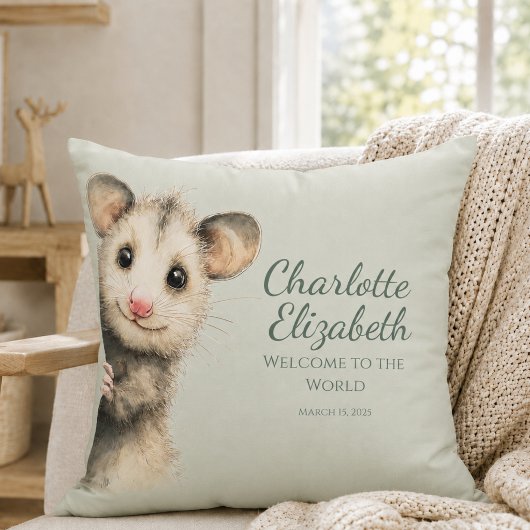 Woodland Opossum Baby クッション