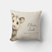 Woodland Opossum Baby • Neutral Nursery クッション (正面)