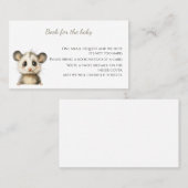 Woodland Opossum Baby Shower • Books for Baby 名刺 (正面/裏面)