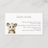 Woodland Opossum Baby Shower • Books for Baby 名刺 (正面)