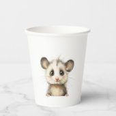 Woodland Opossum Baby Shower • Neutral 紙コップ (正面)
