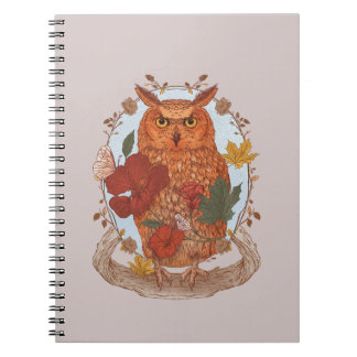 Woodland Owl Notebook ノートブック