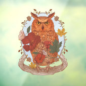 Woodland Owl Window Sticker ウィンドウサイン (シート3)