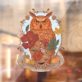 Woodland Owl Window Sticker ウィンドウサイン (シート2)