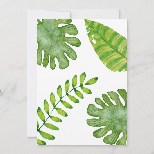 Woodland Party Animals Baby Shower Invitation 招待状 (裏面)