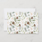 Woodland Pinecones素朴に返信RSVP (裏面)