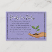 Woodland Purple Forest Books for Baby Request エンクロージャーカード (正面)