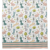 Woodland Rabbits  シャワーカーテン (正面)