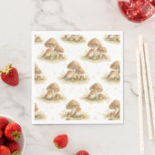Woodland Robin & Mushroom スタンダードランチョンナプキン (インサイチュ)