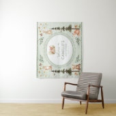 Woodland Sage Green Baby Shower Welcome タペストリー (インサイチュ)