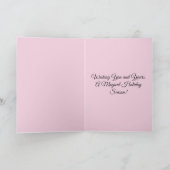 Woodland Santa and Animals Holiday カード (内部)