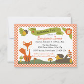 Woodland Scene - 3x5誕生日パーティーへの招待 招待状 (正面)