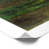 Woodland Scene with Rabbits, 1862 (キャンバス上の油) ポスター (角)