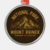 Woodland Scenery of Mount Rainier National Park メタルオーナメント (正面)