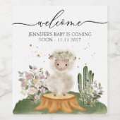 Woodland Sheep Mom to be ワインラベル (シングルラベル)