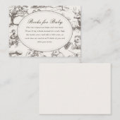 Woodland Sketched Allover Print Books for Baby エンクロージャーカード (正面/裏面)