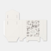 Woodland Sketched Baby Shower フェイバーボックス (折り畳みなし)