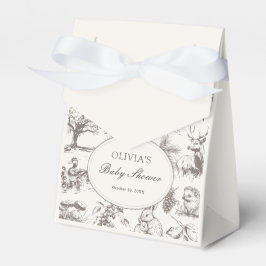 Woodland Sketched Baby Shower フェイバーボックス