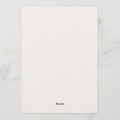 Woodland Sketched Guess Who Game Card 招待状 (裏面)