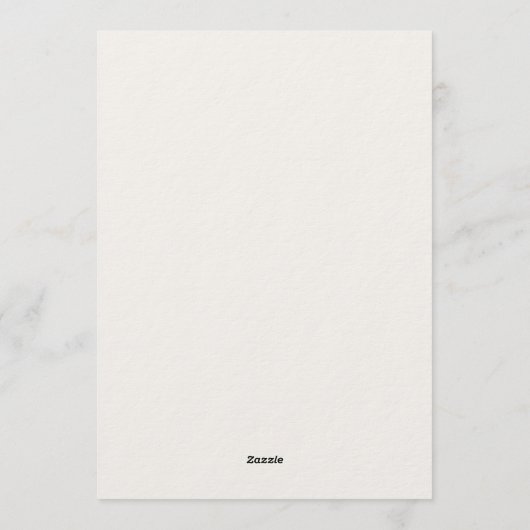 Woodland Sketched Guess Who Game Card 招待状 (裏面)