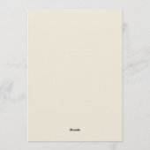 Woodland Storybook Animals 3rd Birthday 招待状 (裏面)