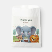 Woodland Storybook Animals Birthday Thank You フェイバーバッグ (正面)