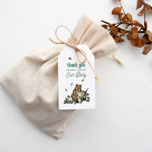 Woodland Storybook Baby Showerありがとう ギフトタグ