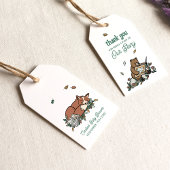 Woodland Storybook Baby Showerありがとう ギフトタグ