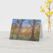 Woodland Sunset Greeting Card カード (黄色い花)