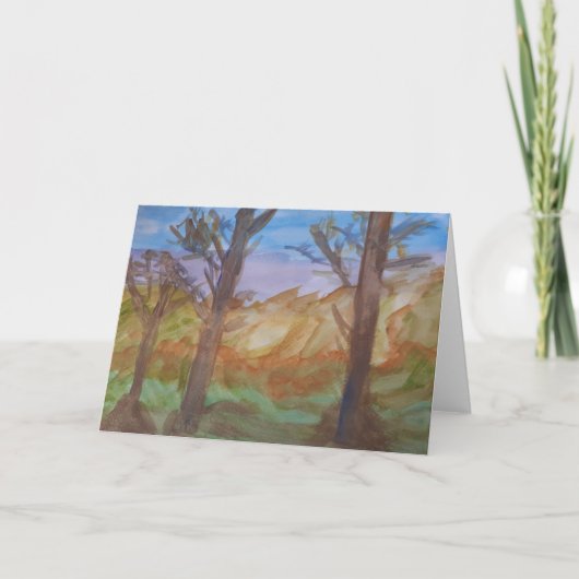 Woodland Sunset Greeting Card カード (正面)