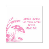 Woodland Toadstool Address セルフインキングスタンプ (デザイン)