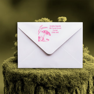 Woodland Toadstool Address セルフインキングスタンプ