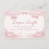 Woodland Toile Diapper Raffle エンクロージャーカード (正面)