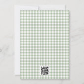 Woodland Toile Storybook Bow Baby Shower  招待状 (裏面)