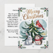 Woodland Tree Christmas Card シーズンカード (正面/裏面)
