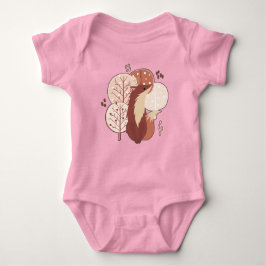 Woodland Tribal Native Americansシームレスパターン ベビーボディスーツ